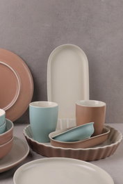 Hermia Taza de Porcelana Multicolor